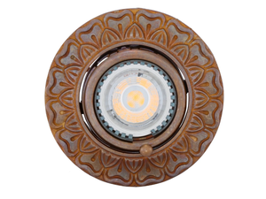 MALE RECESSED ADJUSTABLE DECORATIVE SPOT - Adjustable brass spotlight _ mullan lighting